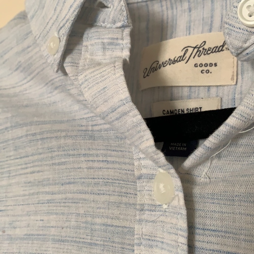 Blue button up - Picture 3 of 3
